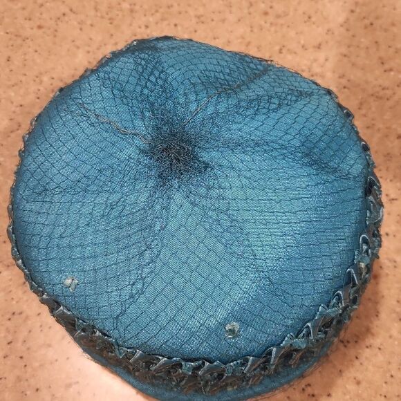 Vintage Blue Woven Hat Union Made main image 7